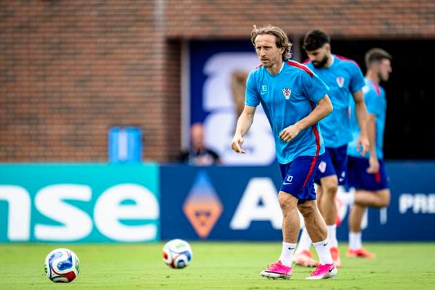 DALLAS - Luka Modric of Croatia during the 2026 World Cup, Croatia training at Washburne Soccer and Track Stadium on June 16, 2026 in Dallas, United States. (Photo by Stefan Koops EYE4IMAGES DeFodi Images) -