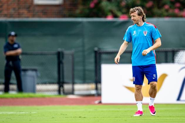 DALLAS - Luka Modric of Croatia during the 2026 World Cup, Croatia training at Washburne Soccer and Track Stadium on June 16, 2026 in Dallas, United States. (Photo by Stefan Koops EYE4IMAGES DeFodi Images) -