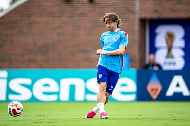 DALLAS - Luka Modric of Croatia during the 2026 World Cup, Croatia training at Washburne Soccer and Track Stadium on June 16, 2026 in Dallas, United States. (Photo by Stefan Koops EYE4IMAGES DeFodi Images) -