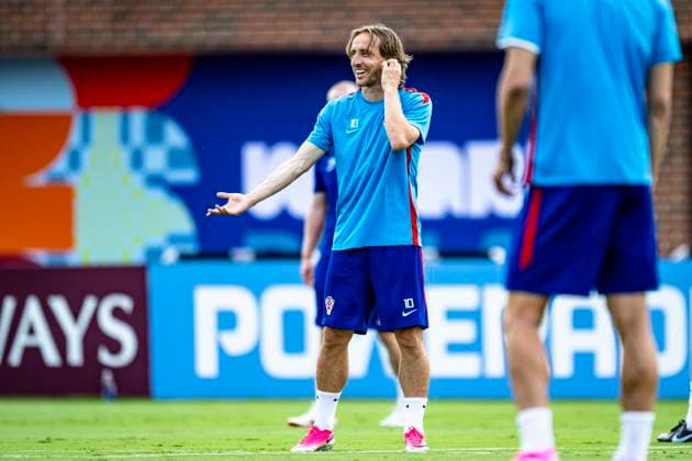 DALLAS - Luka Modric of Croatia during the 2026 World Cup, Croatia training at Washburne Soccer and Track Stadium on June 16, 2026 in Dallas, United States. (Photo by Stefan Koops EYE4IMAGES DeFodi Images) -