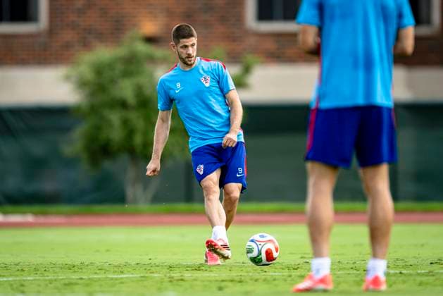 DALLAS - Andrej Kramaric of Croatia during the 2026 World Cup, Croatia training at Washburne Soccer and Track Stadium on June 16, 2026 in Dallas, United States. (Photo by Stefan Koops EYE4IMAGES DeFodi Images) -