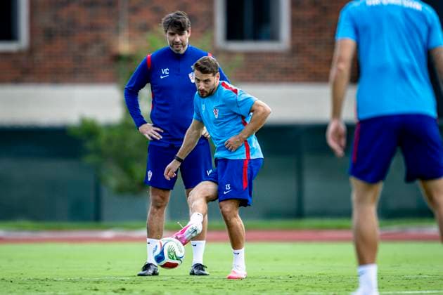 DALLAS - Nikola Vlasic of Croatia during the 2026 World Cup, Croatia training at Washburne Soccer and Track Stadium on June 16, 2026 in Dallas, United States. (Photo by Stefan Koops EYE4IMAGES DeFodi Images) -