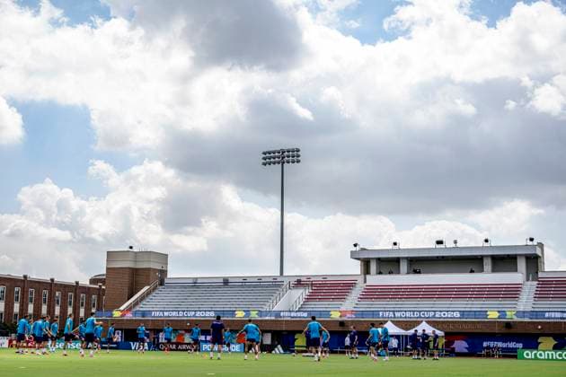 DALLAS - overview of the stadium during the 2026 World Cup, Croatia training at Washburne Soccer and Track Stadium on June 16, 2026 in Dallas, United States. (Photo by Stefan Koops EYE4IMAGES DeFodi Images) -