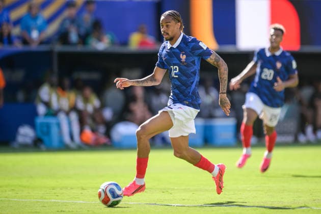 Fußball, WM 2026, 20260616, Frankreich - Senegal. Im Bild Bradley BARCOLA (Frankreich, 12). East Rutherford New-York-New-Jersey-Stadion New Jersey Vereinigte Staaten von Amerika