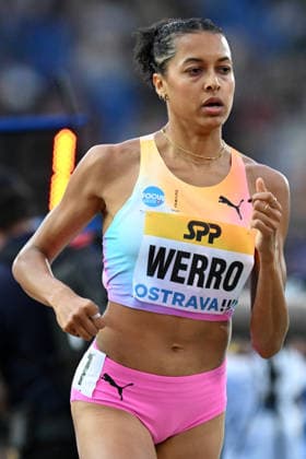 June 16, 2026, Ostrava, Czech Republic: Audrey WERRO of Switzerland competes 800 Metres Women at the World Athletics Continental Tour Golden Spike event in Ostrava in the Czech Republic. Ostrava Czech Republic - ZUMAr156 20260616_aap_r156_060 Copyright: xSlavekxRutax