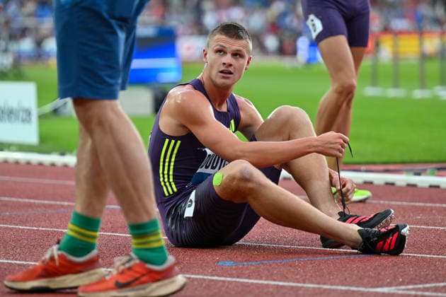 Czech Jakub Dudycha after the 1000m after national record during the Golden Spike Ostrava 2026 - World Athletics Continental Tour Gold, in Ostrava, Czech Republic, on June 16, 2026. (CTKxPhoto JaroslavxOzana) CTKPhotoP2026061609315  CTKPhotoP2026061609315