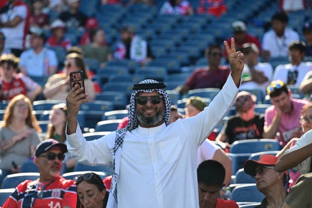Iraq v Norway - FIFA World Cup, WM, Weltmeisterschaft, Fussball 2026 - Group I FOXBOROUGH, UNITED STATES - JUNE 16: Fans gather prior to 2026 FIFA World Cup First Stage Group I match between Iraq and Norway at Gillette Stadium (Boston Stadium) in Foxborough, Massachusetts, United States on June 16, 2026. Abdulhamid Hosbas Anadolu Massachusetts United States. Editorial use only. Please get in touch for any other usage.  Copyright: x2026xAnadoluxAbdulhamidxHosbasx