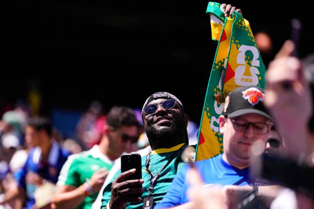 France v Senegal: Group I - FIFA World Cup, WM, Weltmeisterschaft, Fussball 2026 Supporters of Senegal is seen during the FIFA World Cup 2026 Group I match between France and Senegal at New York New Jersey Stadium on June 16, 2026 in East Rutherford, New Jersey. East Rutherford NJ United States  Copyright: xJosexBretonx originalFilename:bretonhernandez-francevs260616_np84d.jpg