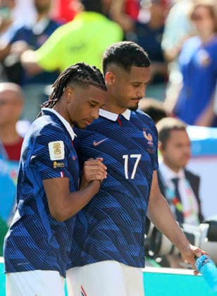 France v Senegal: Group I - FIFA World Cup, WM, Weltmeisterschaft, Fussball 2026 Michael Olise and William Saliba of France celebrate after winning the FIFA World Cup 2026 Group I match between France and Senegal at New York New Jersey Stadium on June 16, 2026 in East Rutherford, United States. East Rutherford New York New Jersey Stadium NJ United States Copyright: xAllstarxPicturexLibraryxLtdx