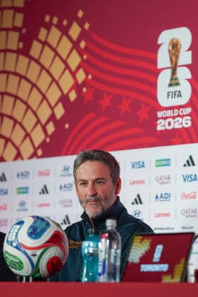 Ghana v Panama FIFA World Cup, WM, Weltmeisterschaft, Fussball 2026 Group L press conference, PK, Pressekonferenz Thomas Christiansen Head Coach of Panama during the 2026 FIFA World Cup MD-1 Press Conference ahead of the Group L match between Ghana and Panama at Toronto Stadium. on June 16, 2026 in Toronto, Canada. (Photo by Leonardo Ramirez Eyepix Group) Copyright: xLeonardoxRamirezx xEyepixxGroupx LR16062026-03267
