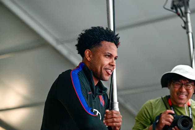 CA: USMNT Holds Media Day Ahead of Australia Match in Irvine, USA - 16 Jun 2026 Weston McKennie (8) of the United States Men s national team, Nationalteam looks on during a press conference, PK, Pressekonferenz at Great Park ahead of the team s FIFA World Cup, WM, Weltmeisterschaft, Fussball 2026 Group D match against Australia at SoFi Stadium. Irvine United States Copyright: xWestonxHancockx xSOPAxImagesx Weston Hancock June 16 - 1484