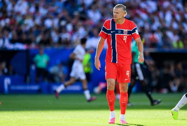 260616 Erling Braut Haaland of Norway during the FIFA World Cup, WM, Weltmeisterschaft, Fussball 2026 group stage football match between Iraq and Norway on June 16, 2026 in Foxborough. Photo: Jon Olav Nesvold BILDBYRAN COP 217 VG0955 bbeng fotboll football soccer fotball vm fotbolls-vm fotball-vm fotbolls-vm 2026 fifa world cup 2026 norge norway iraq irak