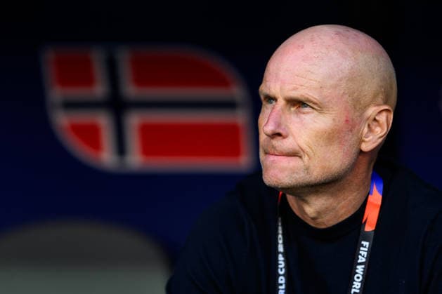 260616 Head coach Stale Solbakken of Norway during the FIFA World Cup, WM, Weltmeisterschaft, Fussball 2026 group stage football match between Iraq and Norway on June 16, 2026 in Foxborough. Photo: Vegard Grott BILDBYRAN kod VG VG0955 bbeng fotboll football soccer fotball vm fotbolls-vm fotball-vm fotbolls-vm 2026 fifa world cup 2026 norge norway iraq irak