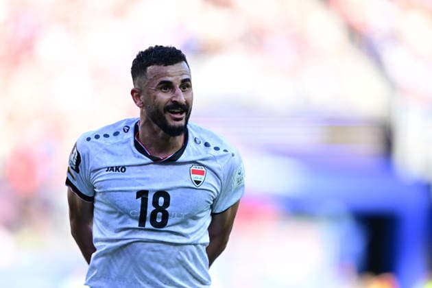 Iraq v Norway - FIFA World Cup, WM, Weltmeisterschaft, Fussball 2026 - Group I FOXBOROUGH, UNITED STATES - JUNE 16: Aymen Hussein (18) of Iraq celebrates after scoring a goal during the 2026 FIFA World Cup First Stage Group I match between Iraq and Norway at Gillette Stadium (Boston Stadium) in Foxborough, Massachusetts, United States on June 16, 2026. Abdulhamid Hosbas Anadolu Massachusetts United States. Editorial use only. Please get in touch for any other usage.  Copyright: x2026xAnadoluxAbdulhamidxHosbasx