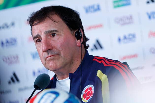 FIFA World Cup, WM, Weltmeisterschaft, Fussball 2026 - Colombia national team, Nationalteam press conference, PK, Pressekonferenz Colombia head coach Nestor Lorenzo speaks during a press conference in Mexico City, Mexico, 16 June 2026. Colombia will face Uzbekistan in a FIFA World Cup 2026 Group K soccer match on 17 June. MEXICO CITY Mexico  Copyright: xSASHENKAxGUTIERREZx