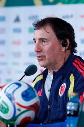 FIFA World Cup, WM, Weltmeisterschaft, Fussball 2026 - Colombia national team, Nationalteam press conference, PK, Pressekonferenz Colombia head coach Nestor Lorenzo speaks during a press conference in Mexico City, Mexico, 16 June 2026. Colombia will face Uzbekistan in a FIFA World Cup 2026 Group K soccer match on 17 June. MEXICO CITY Mexico  Copyright: xSASHENKAxGUTIERREZx
