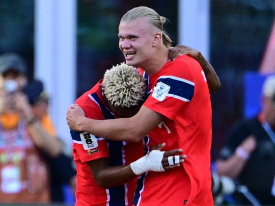 Iraq v Norway - FIFA World Cup, WM, Weltmeisterschaft, Fussball 2026 - Group I FOXBOROUGH, UNITED STATES - JUNE 16: Erling Haaland (9) of Norway celebrates with teammates after scoring a goal during the 2026 FIFA World Cup First Stage Group I match between Iraq and Norway at Gillette Stadium (Boston Stadium) in Foxborough, Massachusetts, United States on June 16, 2026. Abdulhamid Hosbas Anadolu Massachusetts United States. Editorial use only. Please get in touch for any other usage.  Copyright: x2026xAnadoluxAbdulhamidxHosbasx