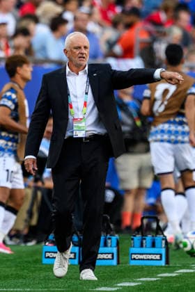 260616 Head coach Graham James Arnold of Iraq during the FIFA World Cup, WM, Weltmeisterschaft, Fussball 2026 group stage football match between Iraq and Norway on June 16, 2026 in Foxborough. Photo: Vegard Grott BILDBYRAN kod VG VG0955 bbeng fotboll football soccer fotball vm fotbolls-vm fotball-vm fotbolls-vm 2026 fifa world cup 2026 norge norway iraq irak