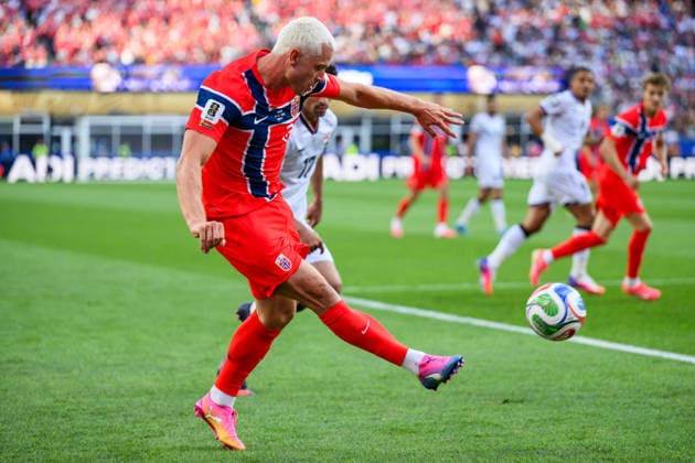 260616 Julian Ryerson of Norway during the FIFA World Cup, WM, Weltmeisterschaft, Fussball 2026 group stage football match between Iraq and Norway on June 16, 2026 in Foxborough. Photo: Jon Olav Nesvold BILDBYRAN COP 217 VG0955 bbeng fotboll football soccer fotball vm fotbolls-vm fotball-vm fotbolls-vm 2026 fifa world cup 2026 norge norway iraq irak