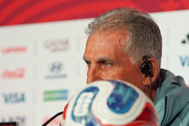 Ghana press conference, PK, Pressekonferenz - 2026 FIFA World Cup, WM, Weltmeisterschaft, Fussball Carlos QUEIROZ Head Coach of Ghana during the 2026 FIFA World Cup MD-1 Press Conference ahead of the Group L match between Ghana and Panama at Toronto Stadium. on June 16, 2026 in Toronto, Canada. (Photo by Leonardo Ramirez Eyepix Group) (Photo by Leonardo Ramirez Eyepix Group Eyepix via Nexpher Images) Toronto