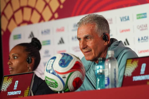 Ghana press conference, PK, Pressekonferenz - 2026 FIFA World Cup, WM, Weltmeisterschaft, Fussball Carlos QUEIROZ Head Coach of Ghana during the 2026 FIFA World Cup MD-1 Press Conference ahead of the Group L match between Ghana and Panama at Toronto Stadium. on June 16, 2026 in Toronto, Canada. (Photo by Leonardo Ramirez Eyepix Group) (Photo by Leonardo Ramirez Eyepix Group Eyepix via Nexpher Images) Toronto