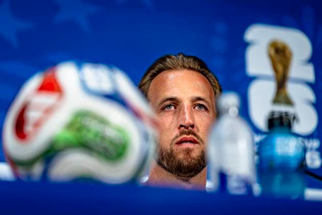 DALLAS - Harry Kane of England during the 2026 World Cup, England MD-1 press conference, PK, Pressekonferenz at AT&T Stadium on June 16, 2026, in Dallas, United States. (Photo by Stefan Koops EYE4IMAGES DeFodi Images) -