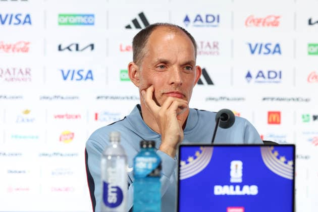 England v Croatia, FIFA World Cup, WM, Weltmeisterschaft, Fussball 2026 press conference, PK, Pressekonferenz England Head Coach Thomas Tuchel GER during the MD-1 England Press Conference ahead of the England v Croatia FIFA WORLD CUP 2026 match, Dallas Stadium, Arlington, United States on 16 June 2026 Credit: Phil Duncan Every Second Media Editorial use only. All images are copyright Every Second Media Limited. No images may be reproduced without prior permission. Copyright: xIMAGO EveryxSecondxMediax ESM-2040-0006 PhilxDuncanx xEveryxSecondxMediax