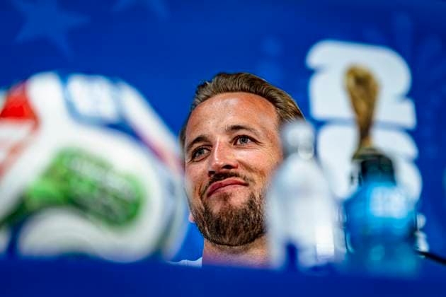 DALLAS - Harry Kane of England during the 2026 World Cup, England MD-1 press conference, PK, Pressekonferenz at AT&T Stadium on June 16, 2026, in Dallas, United States. (Photo by Stefan Koops EYE4IMAGES DeFodi Images) - *** DALLAS