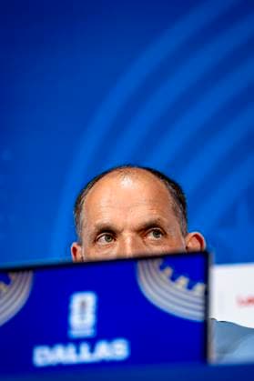 DALLAS - England national team, Nationalteam coach Thomas Tuchel during the 2026 World Cup, England MD-1 press conference, PK, Pressekonferenz at AT&T Stadium on June 16, 2026, in Dallas, United States. (Photo by Stefan Koops EYE4IMAGES DeFodi Images) -