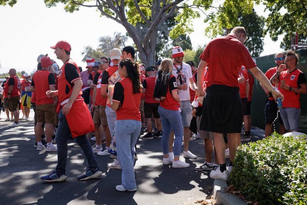 SOCCER - FIFA World Cup, WM, Weltmeisterschaft, Fussball 2026 SANTA CLARA,CALIFORNIA,USA,17.JUN.26 - SOCCER - FIFA World Cup 2026, group stage, Austria vs Jordan. Image shows fans of AUT.  GEPAxpictures xArminxRauthner