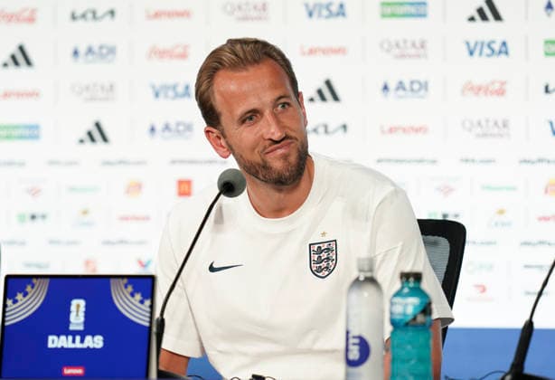 England v Croatia, FIFA World Cup, WM, Weltmeisterschaft, Fussball 2026 press conference, PK, Pressekonferenz England forward Harry Kane (9) during the MD-1 England Press Conference ahead of the England v Croatia FIFA WORLD CUP 2026 match, Dallas Stadium, Arlington, United States on 16 June 2026 Credit: Eleanor Hoad Every Second Media Editorial use only. All images are copyright Every Second Media Limited. No images may be reproduced without prior permission. Copyright: xIMAGO EveryxSecondxMediax ESM-2041-0002 EleanorxHoadx xEveryxSecondxMediax