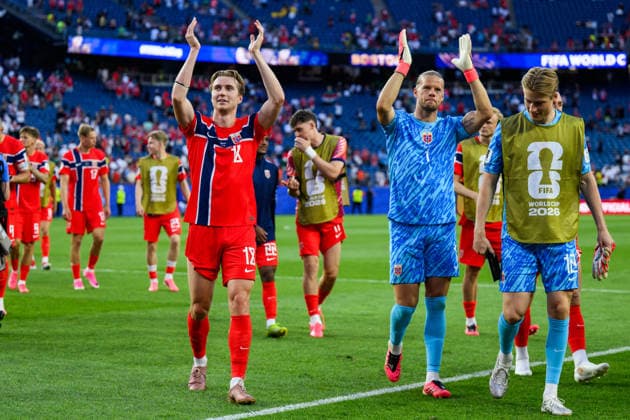 260616 Kristian Thorstvedt of Norway after the FIFA World Cup, WM, Weltmeisterschaft, Fussball 2026 group stage football match between Iraq and Norway on June 16, 2026 in Foxborough. Photo: Jon Olav Nesvold BILDBYRAN COP 217 VG0955 bbeng fotboll football soccer fotball vm fotbolls-vm fotball-vm fotbolls-vm 2026 fifa world cup 2026 norge norway iraq irak