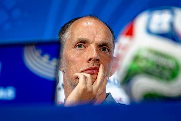 DALLAS - England national team, Nationalteam coach Thomas Tuchel during the 2026 World Cup, England MD-1 press conference, PK, Pressekonferenz at AT&T Stadium on June 16, 2026, in Dallas, United States. (Photo by Stefan Koops EYE4IMAGES DeFodi Images) -