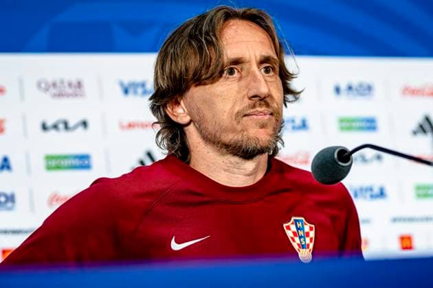 DALLAS - Luka Modric of Croatia during the 2026 World Cup, Croatia MD-1 press conference, PK, Pressekonferenz at AT&T Stadium on June 16, 2026, in Dallas, United States. (Photo by Stefan Koops EYE4IMAGES DeFodi Images) -