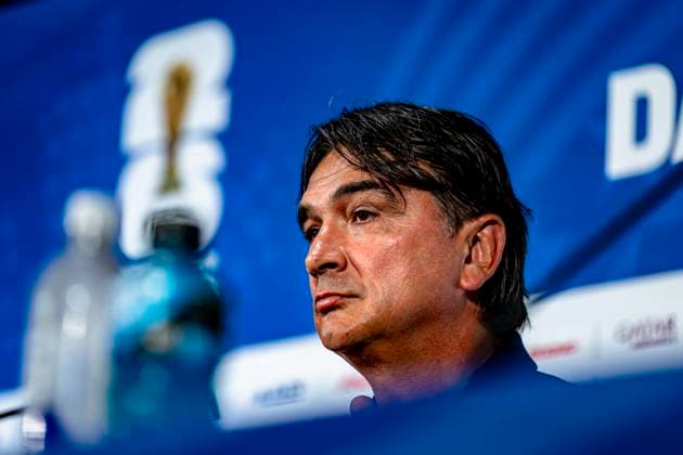 DALLAS - Croatian national team, Nationalteam coach Zlatko Dalic during the 2026 World Cup, Croatia MD-1 press conference, PK, Pressekonferenz at AT&T Stadium on June 16, 2026, in Dallas, United States. (Photo by Stefan Koops EYE4IMAGES DeFodi Images) -