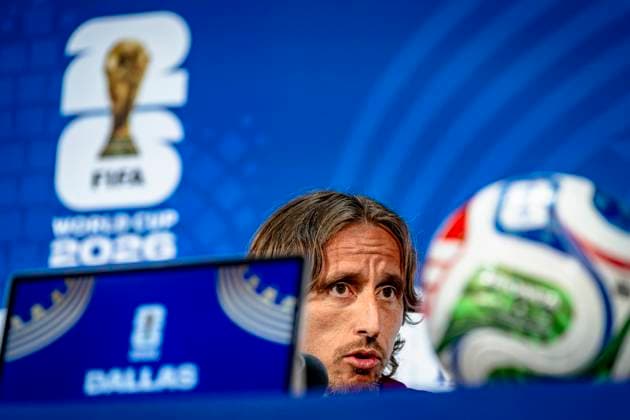 DALLAS - Luka Modric of Croatia during the 2026 World Cup, Croatia MD-1 press conference, PK, Pressekonferenz at AT&T Stadium on June 16, 2026, in Dallas, United States. (Photo by Stefan Koops EYE4IMAGES DeFodi Images) -