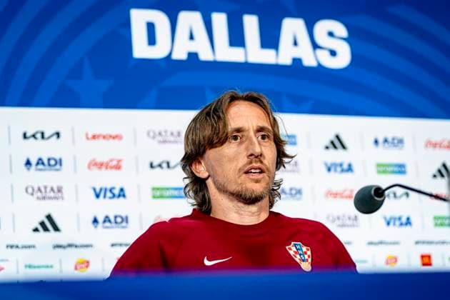 DALLAS - Luka Modric of Croatia during the 2026 World Cup, Croatia MD-1 press conference, PK, Pressekonferenz at AT&T Stadium on June 16, 2026, in Dallas, United States. (Photo by Stefan Koops EYE4IMAGES DeFodi Images) -