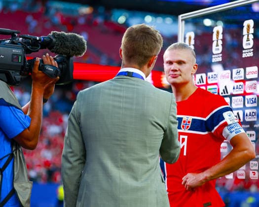 June 16, 2026, Foxborough, Massachusetts, USA: ERLING HAALAND of Norway is the man of the match during the 2026 FIFA World Cup, WM, Weltmeisterschaft, Fussball Group I match at Boston Stadium in Massachusetts on June 16, 2026. Foxborough USA - ZUMAm283 20260616_zsp_m283_034 Copyright: xBillyxMyersx