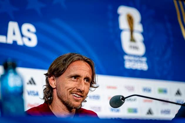 DALLAS - Luka Modric of Croatia during the 2026 World Cup, Croatia MD-1 press conference, PK, Pressekonferenz at AT&T Stadium on June 16, 2026, in Dallas, United States. (Photo by Stefan Koops EYE4IMAGES DeFodi Images) -