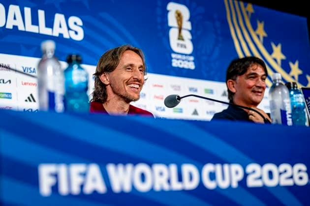 DALLAS - Luka Modric of Croatia during the 2026 World Cup, Croatia MD-1 press conference, PK, Pressekonferenz at AT&T Stadium on June 16, 2026, in Dallas, United States. (Photo by Stefan Koops EYE4IMAGES DeFodi Images) -