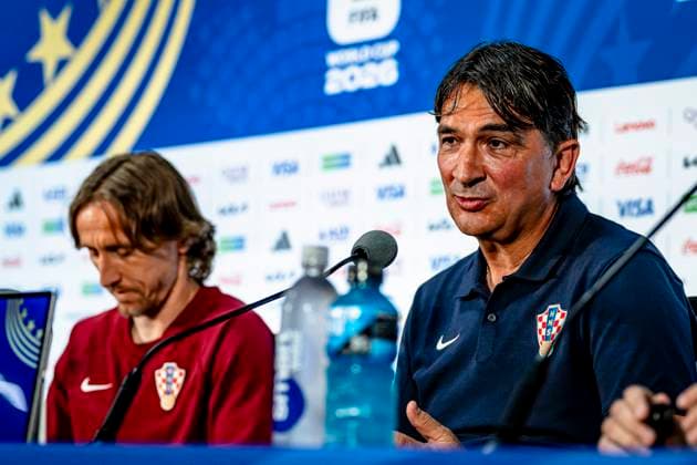 DALLAS - Croatian national team, Nationalteam coach Zlatko Dalic during the 2026 World Cup, Croatia MD-1 press conference, PK, Pressekonferenz at AT&T Stadium on June 16, 2026, in Dallas, United States. (Photo by Stefan Koops EYE4IMAGES DeFodi Images) -
