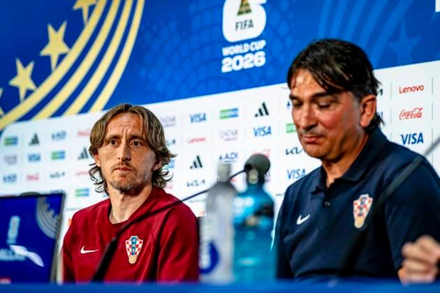 DALLAS - Luka Modric of Croatia during the 2026 World Cup, Croatia MD-1 press conference, PK, Pressekonferenz at AT&T Stadium on June 16, 2026, in Dallas, United States. (Photo by Stefan Koops EYE4IMAGES DeFodi Images) -