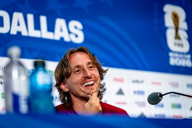DALLAS - Luka Modric of Croatia during the 2026 World Cup, Croatia MD-1 press conference, PK, Pressekonferenz at AT&T Stadium on June 16, 2026, in Dallas, United States. (Photo by Stefan Koops EYE4IMAGES DeFodi Images) -
