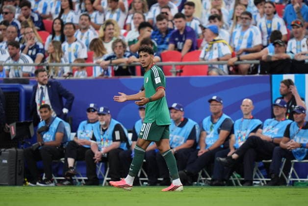 Argentina v Algeria - FIFA World Cup, WM, Weltmeisterschaft, Fussball 2026 - Group J KANSAS CITY, UNITED STATES - JUNE 16: Fares Chaibi of Algeria in action during the 2026 FIFA World Cup First Stage Group J match between Argentina and Algeria at Arrowhead Stadium (Kansas City Stadium) in Kansas City, Missouri, United States on June 16, 2026. Hakan Akgun Anadolu Missouri United States. Editorial use only. Please get in touch for any other usage.  Copyright: x2026xAnadoluxHakanxAkgunx