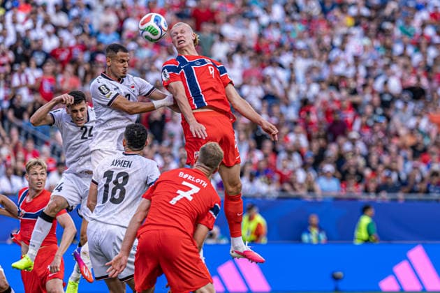 Iraq vs. Norway BOSTON, MA - 16.06.2025: IRAQ VS. NORWAY - Erling Haaland, during the match between Iraq and Norway, valid for the group stage of the 2026 FIFA World Cup, WM, Weltmeisterschaft, Fussball held at Gillette Stadium, in Foxborough, Massachusetts, United States, this Tuesday (16). (Photo: Danilo Fernandes Fotoarena) x2963503x  DaniloxFernandes