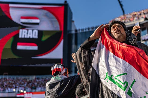 Iraq vs. Norway BOSTON, MA - 16.06.2025: IRAQ VS. NORWAY - Iraqi fans during a match between Iraq and Norway, valid for the group stage of the 2026 FIFA World Cup, WM, Weltmeisterschaft, Fussball held at Gillette Stadium, in Foxborough, Massachusetts, United States, this Tuesday (16). (Photo: Danilo Fernandes Fotoarena) x2963508x  DaniloxFernandes