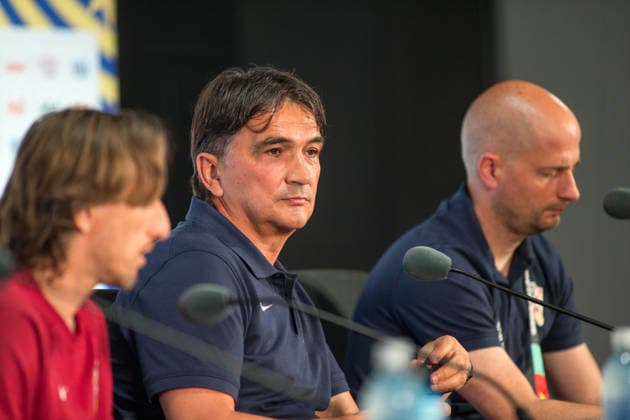 June 16, 2026, Arlington, Texas, USA: Croatia head coach ZLATKO DALIC speaks during a press conference, PK, Pressekonferenz prior to the 2026 FIFA World Cup, WM, Weltmeisterschaft, Fussball Group L England-Croatia match at Dallas Stadium in Arlington, Texas. Arlington USA - ZUMAh193 20260616_zsp_h193_043 Copyright: xDanielxMcGregor-Huyerx