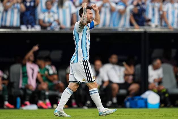 Lionel Messi of Argentina celebrates his goal Argentina v Algeria, 2026 FIFA World Cup, WM, Weltmeisterschaft, Fussball Group J, Football, Kansas City Stadium, Kansas, Missouri, USA - 16 Jun 2026Kansas Kansas City Stadium Missouri (MO) United States of America EDITORIAL USE ONLY No use with unauthorised audio, video, data, fixture lists, club league logos or live services. Online in-match use limited to 120 images, no video emulation. No use in betting, games or single club league player publications.  Copyright: xIsmaelxAdnan Shutterstockx 16929214cp