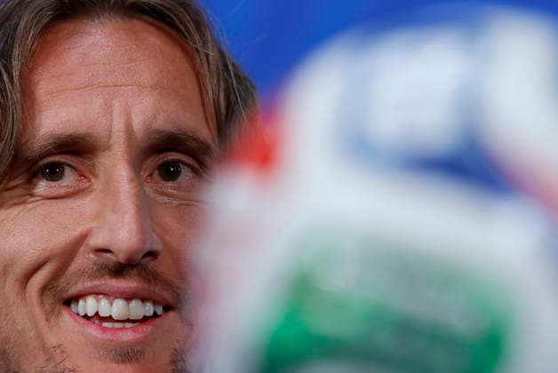 Luka Modric of Croatia speaks during a press conference, PK, Pressekonferenz during the FIFA World Cup, WM, Weltmeisterschaft, Fussball 2026 in Dallas, USA, 16 June 2026. FIFA World Cup 2026 - Croatia press conference !ACHTUNG: NUR REDAKTIONELLE NUTZUNG!  Copyright: xMariscalx GR3094 20260617-55020616697_1