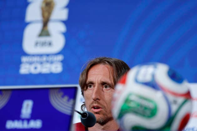 Luka Modric of Croatia speaks during a press conference, PK, Pressekonferenz during the FIFA World Cup, WM, Weltmeisterschaft, Fussball 2026 in Dallas, USA, 16 June 2026. FIFA World Cup 2026 - Croatia press conference !ACHTUNG: NUR REDAKTIONELLE NUTZUNG!  Copyright: xMariscalx GR3093 20260617-55020616700_1